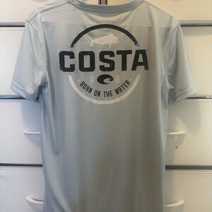 Costa Men's Light Gray Short Sleeve Tee
